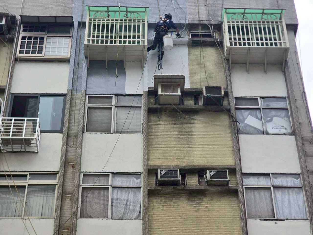 外牆防水漆施作